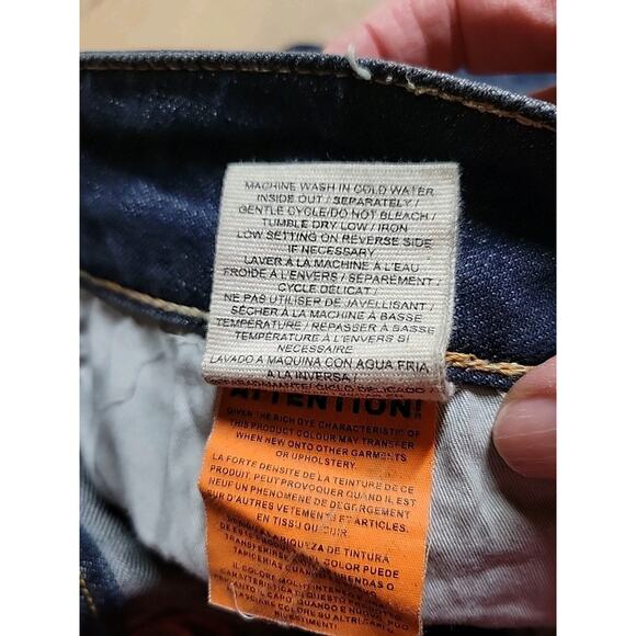 Vintage Rare Parasuco Denim Legend Jeans Womens 11 Blue Stretch Bohemian Italy - Picture 13 of 14